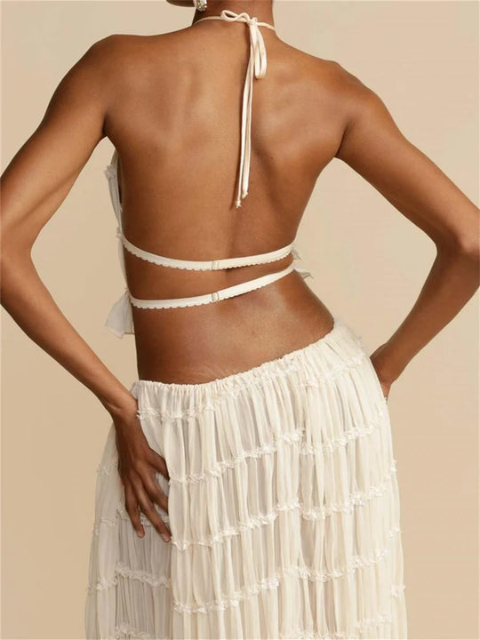 Olaf Maxi Dress Beige