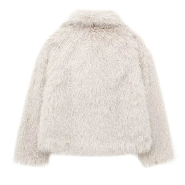 coats Autumn Fur Plush Fluffy