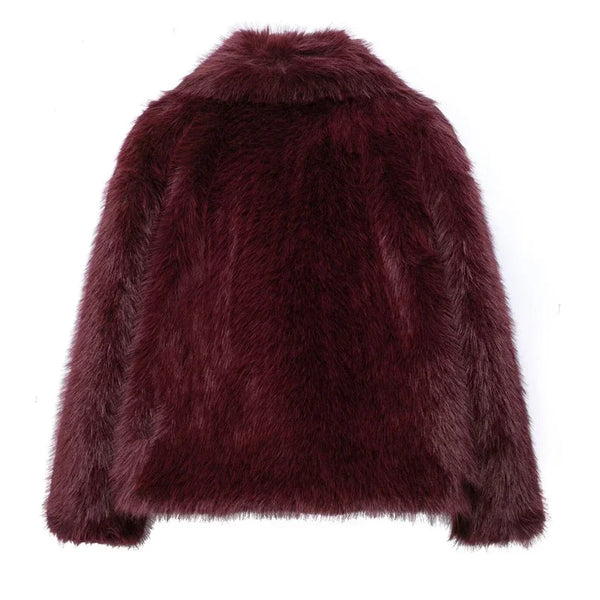 coats Autumn Fur Plush Fluffy