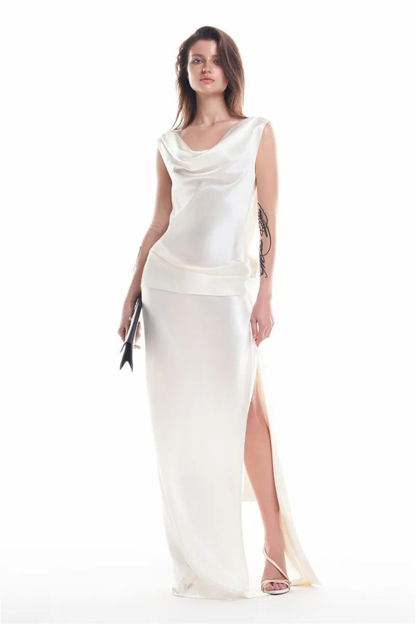 Modison With Open Back In Silk