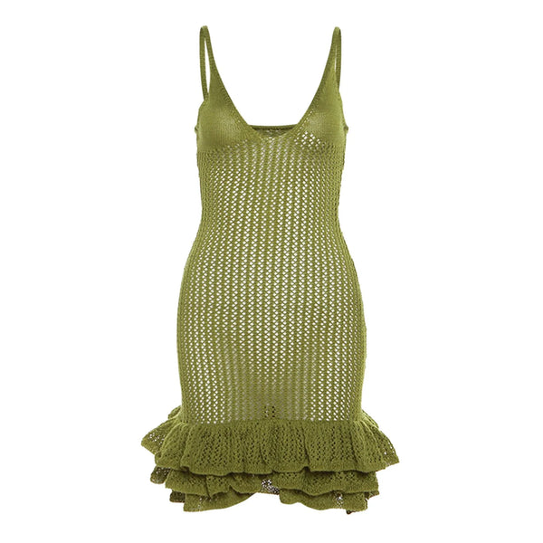 Camil Hollow Knitted Mini Dress