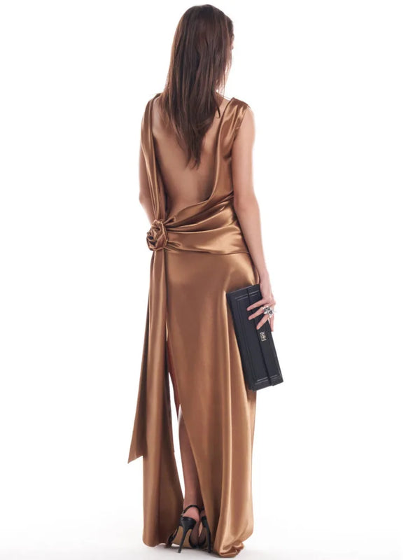 Modison With Open Back In Silk