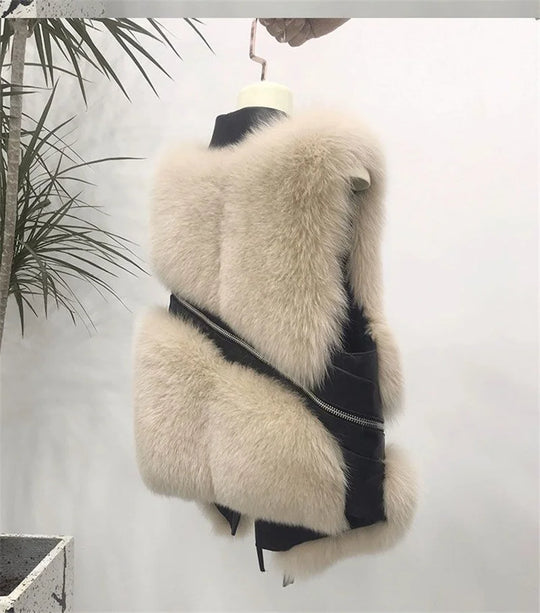 Autum Sleeveless Lady Waistcoat Coat