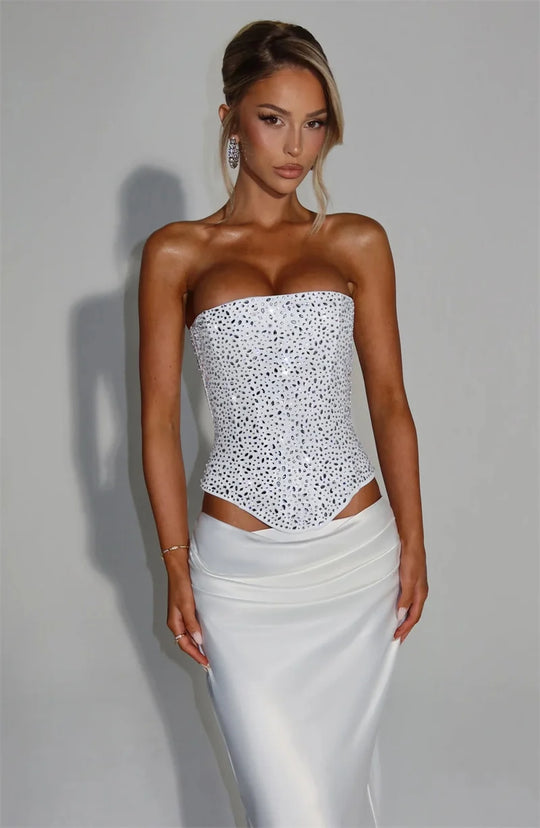 Monsion Sequins Sexy Dress Set