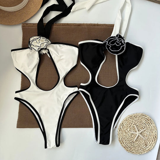 Rose One Piece Swimsuit