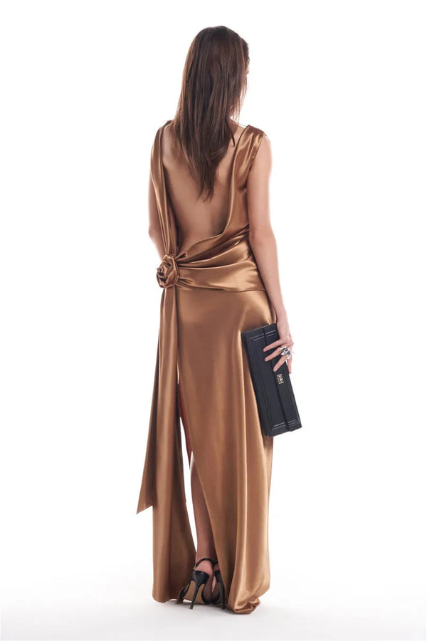 Modison With Open Back In Silk