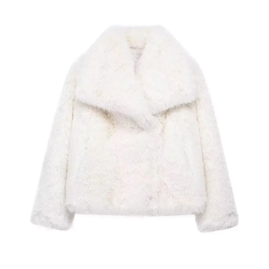 coats Autumn Fur Plush Fluffy