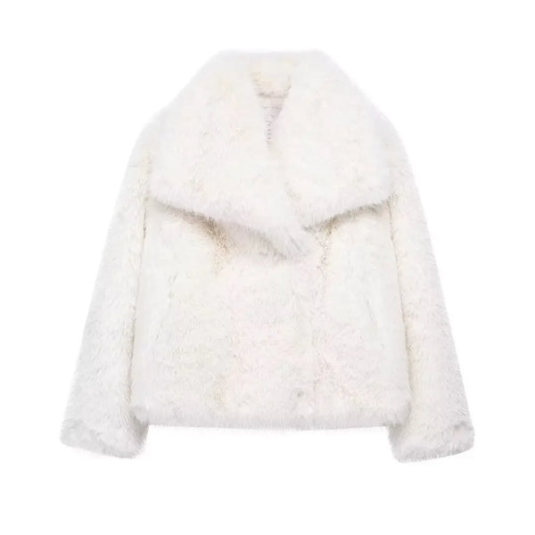 coats Autumn Fur Plush Fluffy
